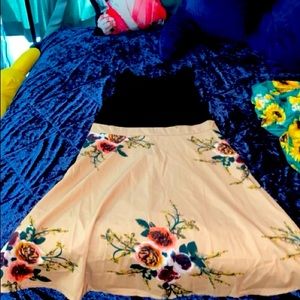 Sleeveless floral vintage dress